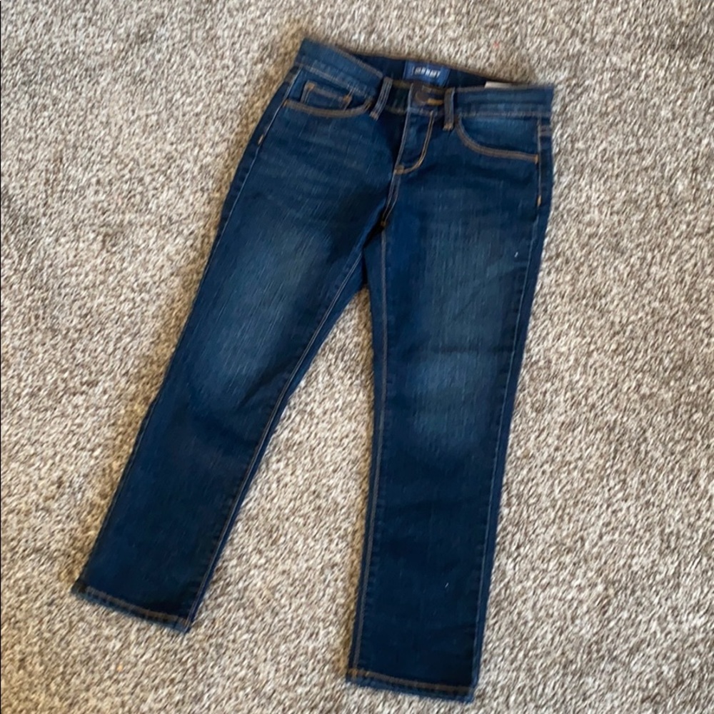GIRLS OLD NAVY DENIM CAPRIS SIZE 8